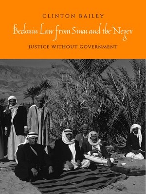 cover image of Bedouin Law from Sinai and the Negev